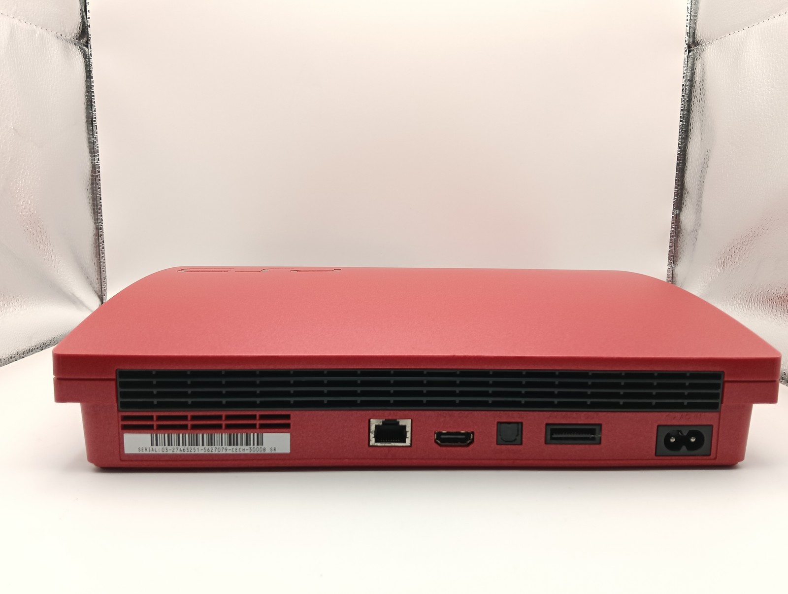 PS3 Slim Console CECH-3000B Scarlet Red 320GB Sony PlayStation 3 Tested Working