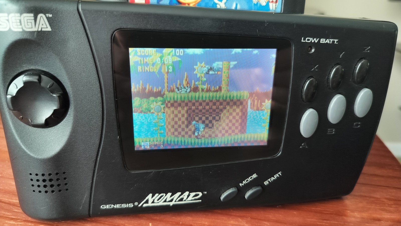 Sega Nomad Handheld Console With Power Adapter & Mortal Kombat Tested & Working