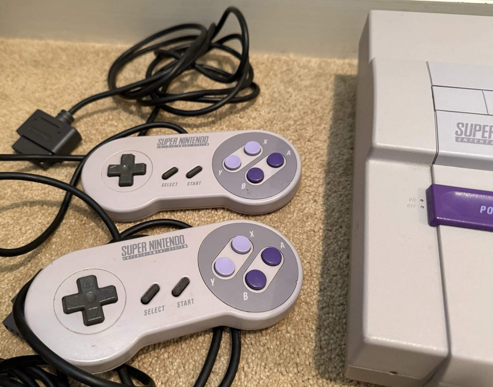 Super Nintendo Entertainment System SNES Console Gaming System SNS-001 Gray