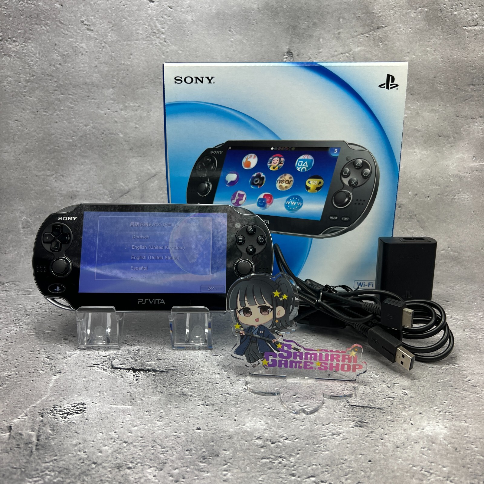 PS Vita PCH-1000 Sony Playstation Console Accessory Complete Box Set Excellent