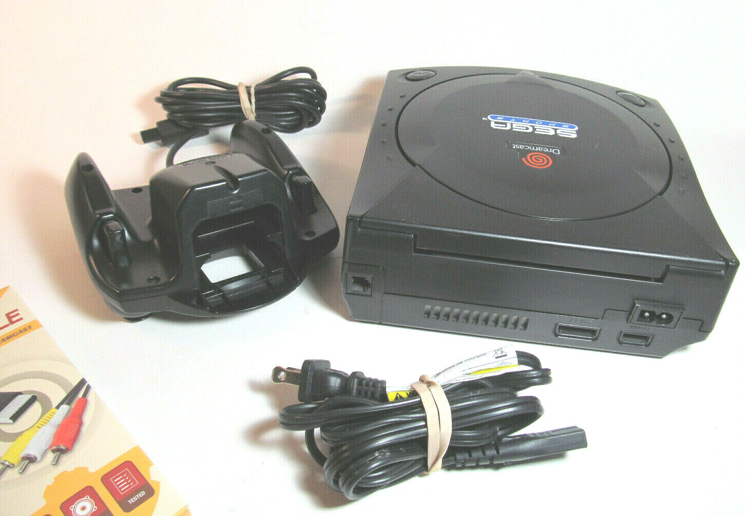 Sega Dreamcast Sports Edition Black Console System Controller Pad & New Battery