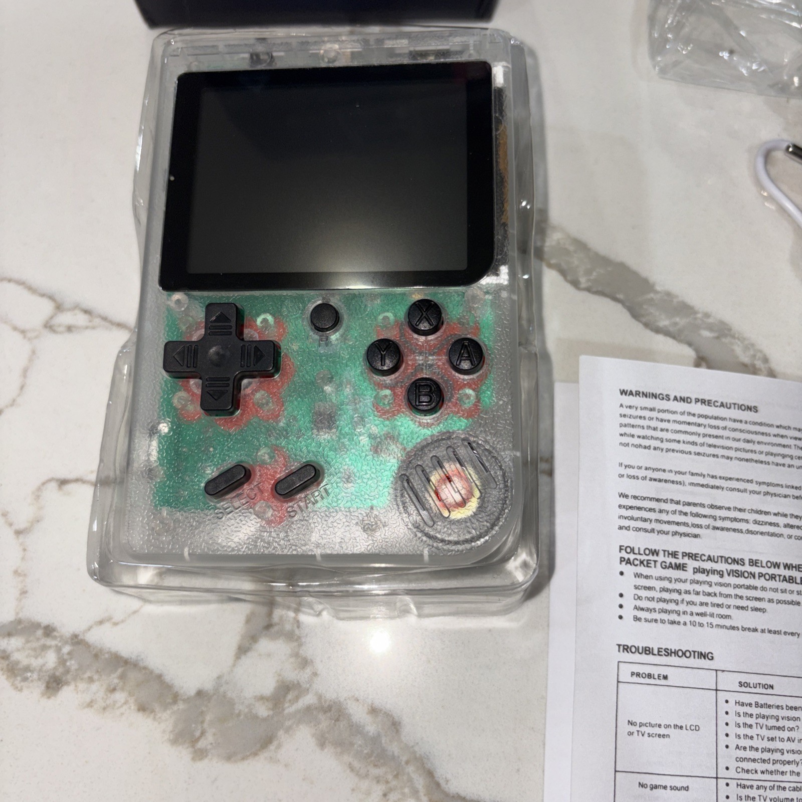 Game Box Plus Handheld Console – Retro Gaming System w/ Preloaded Games