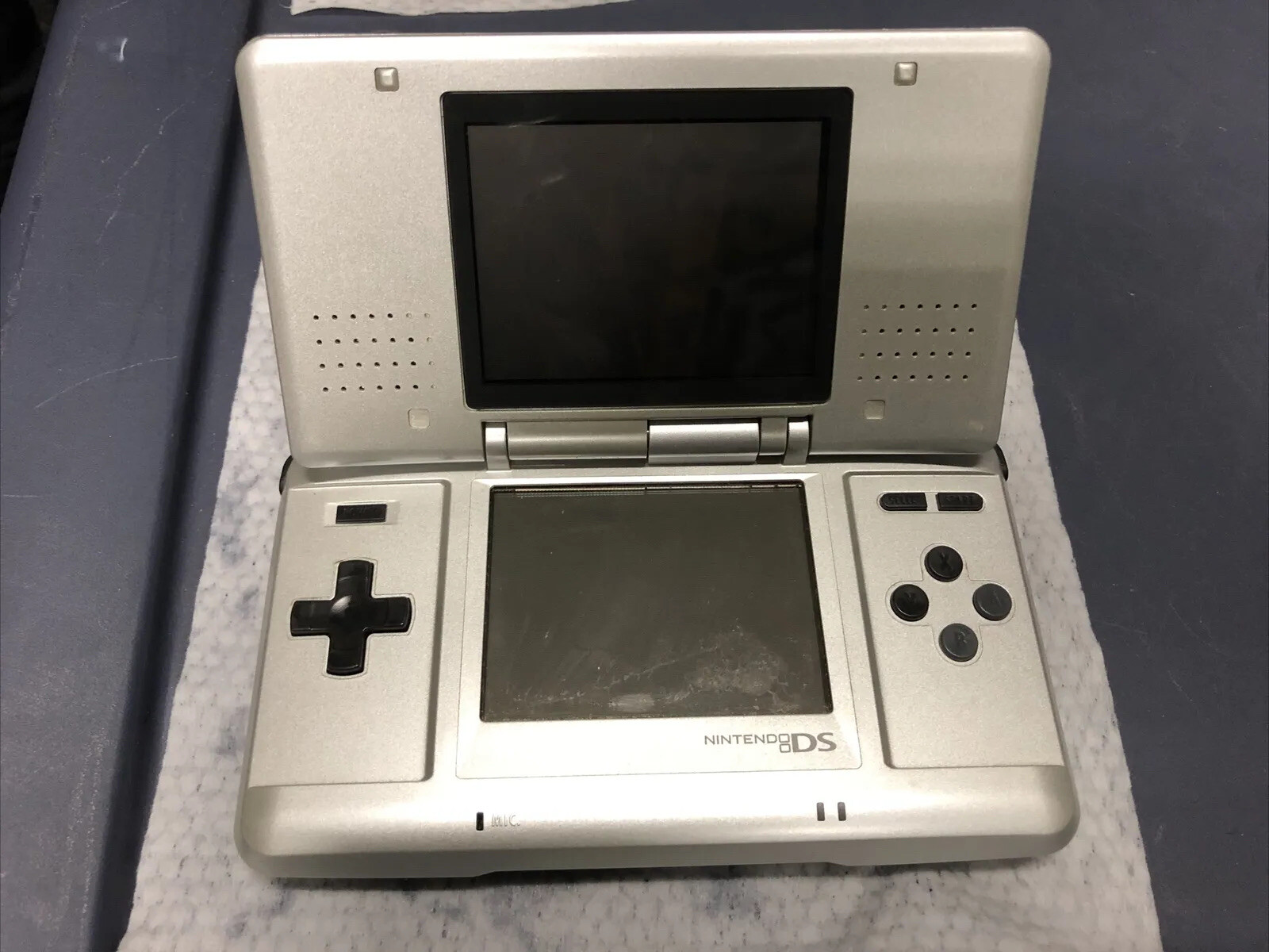 Nintendo DS Original NTR-001 Console – Titanium Silver Screen Not Working