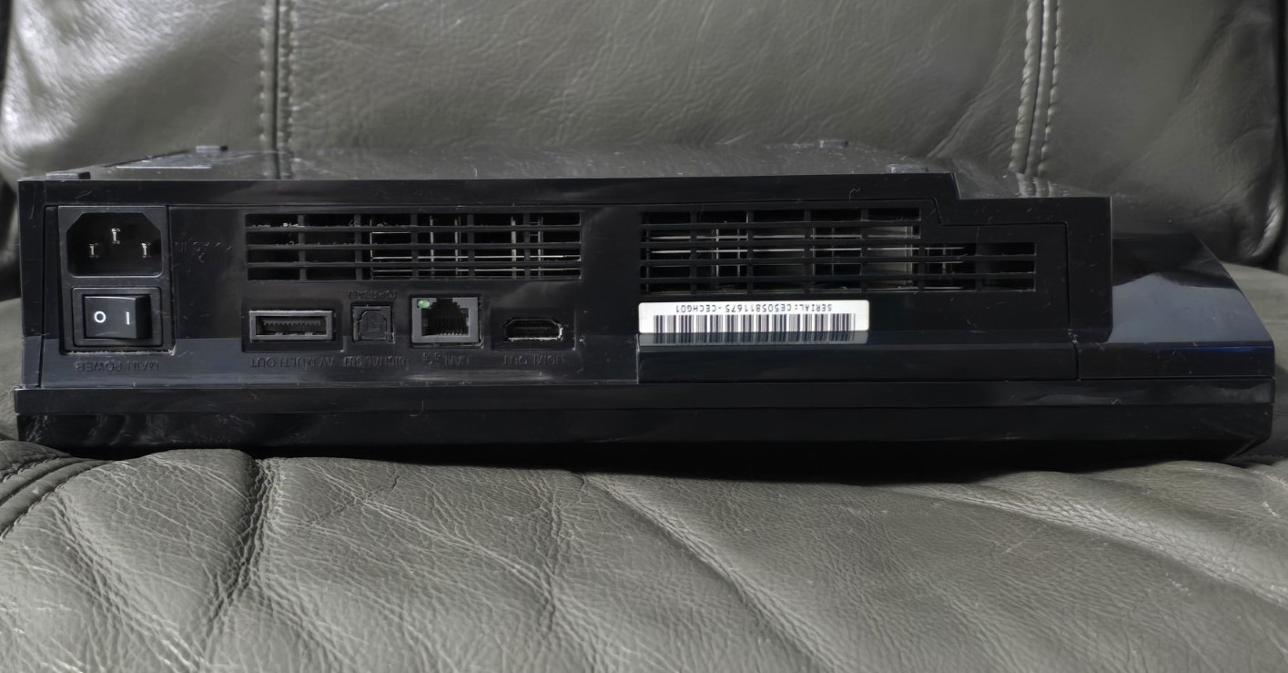 Sony PlayStation 3 Fat PS3 40GB Black Console & Remote Gaming System CECHG01