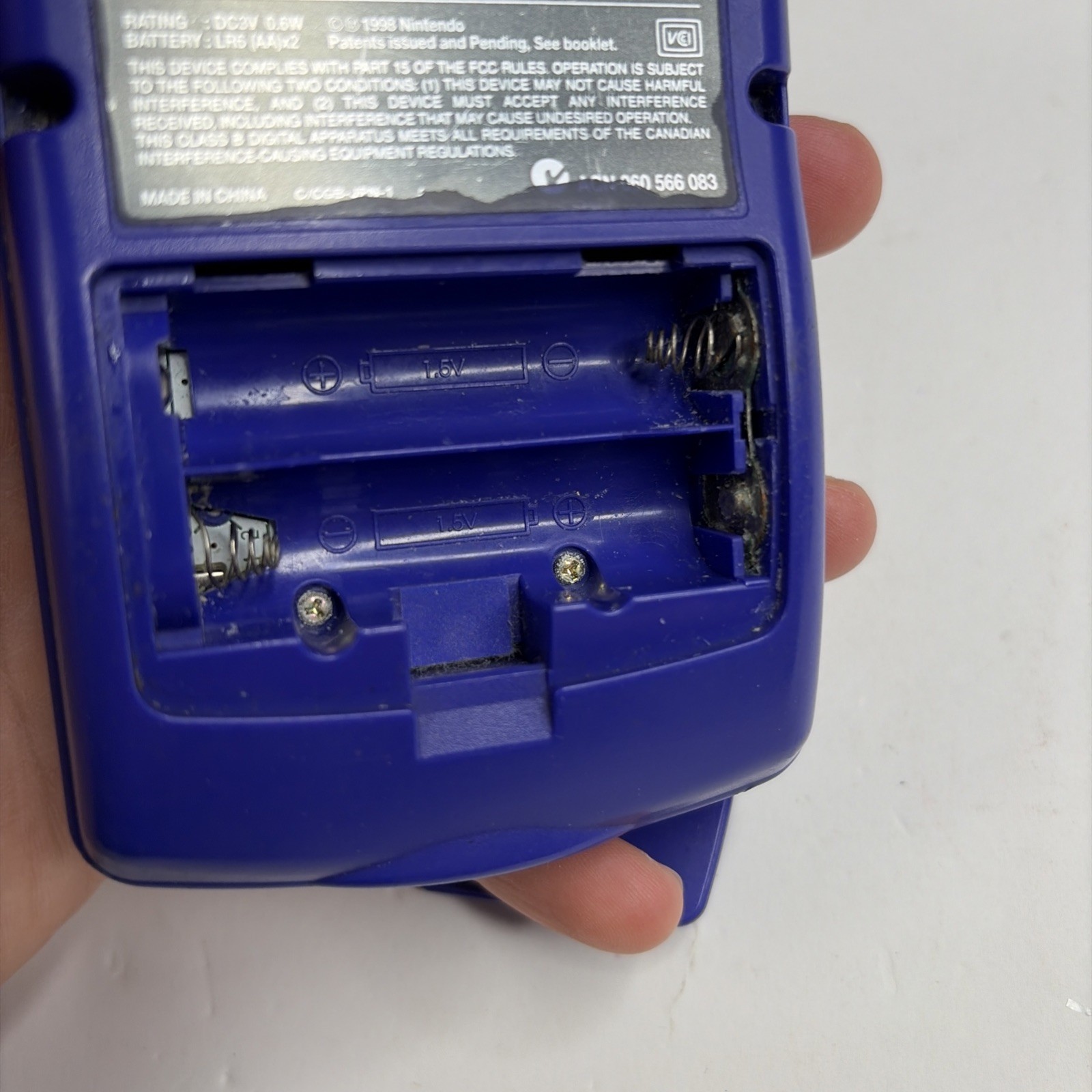 Nintendo Gameboy Boy Color Grape Purple Console Parts Repair! CGB-001 OEM