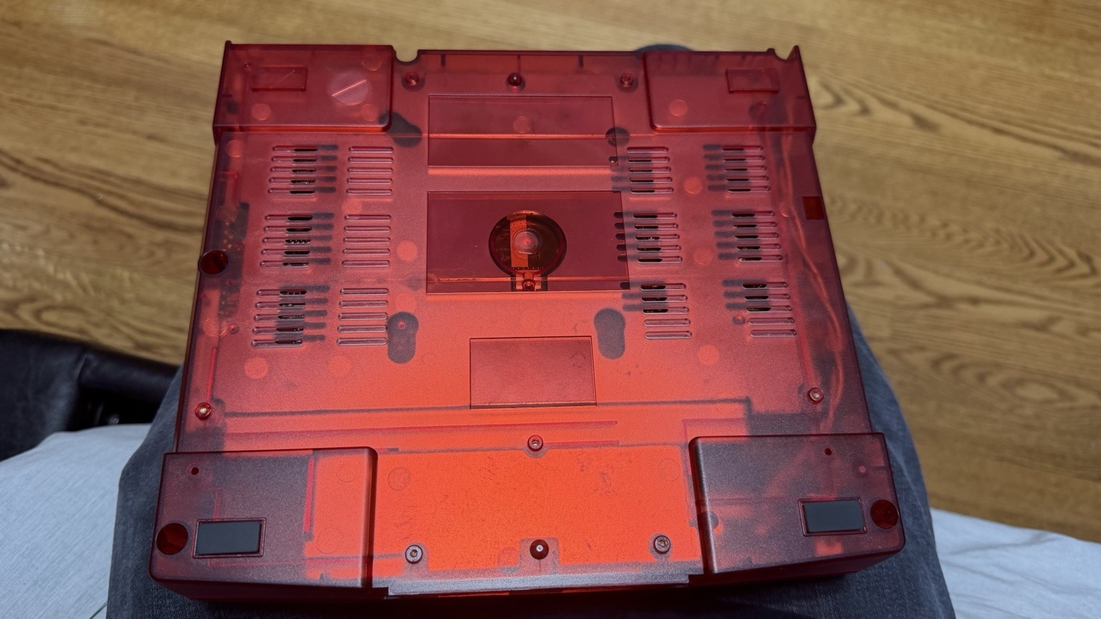 Red Sega Saturn Model 2 Fenrir Recapped 64 GB SD Card FRAM Controller Laser Bear