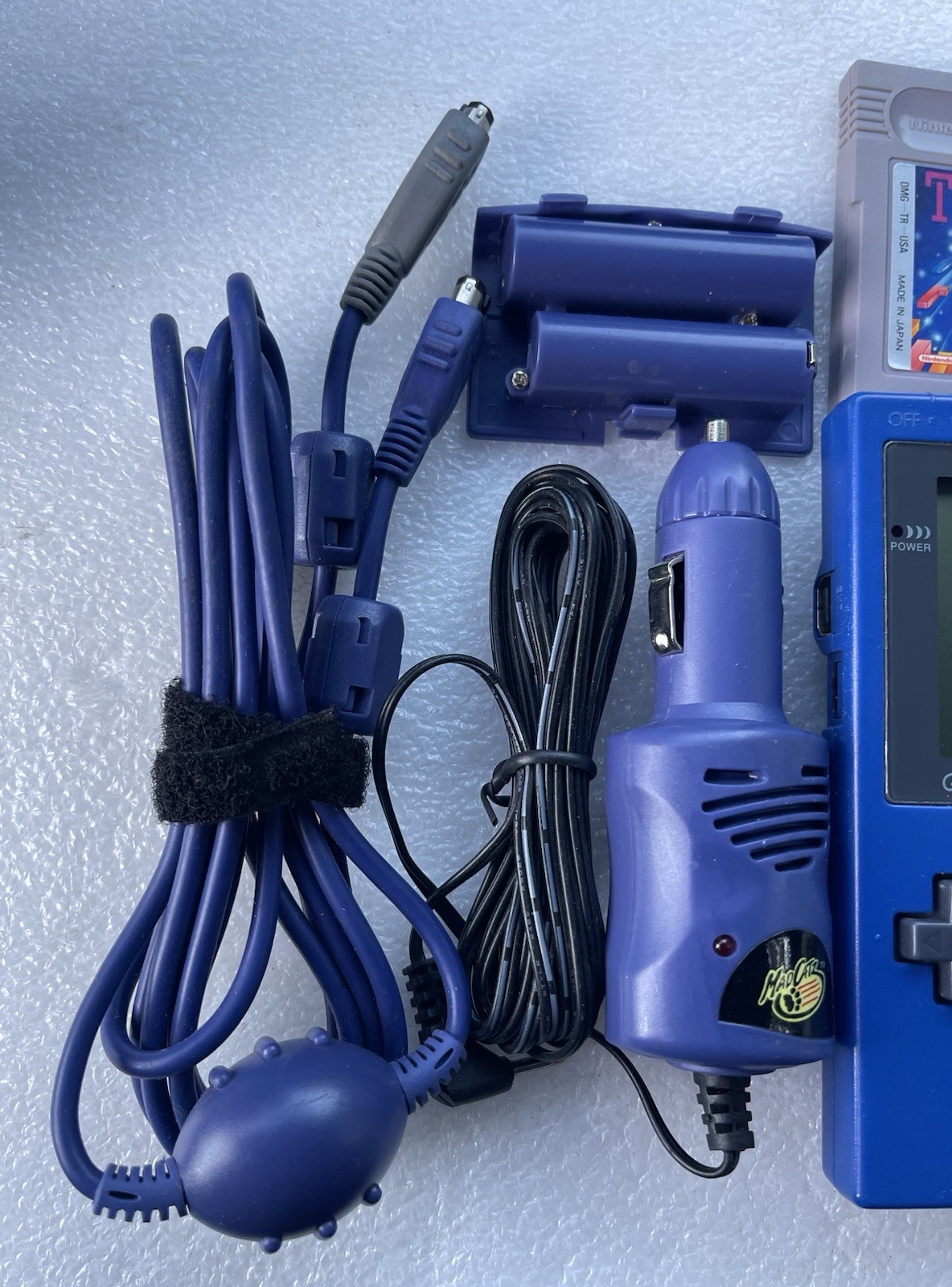 Nintendo Game Boy Pocket Blue Handheld Console MGB-001 Tetris & accessories