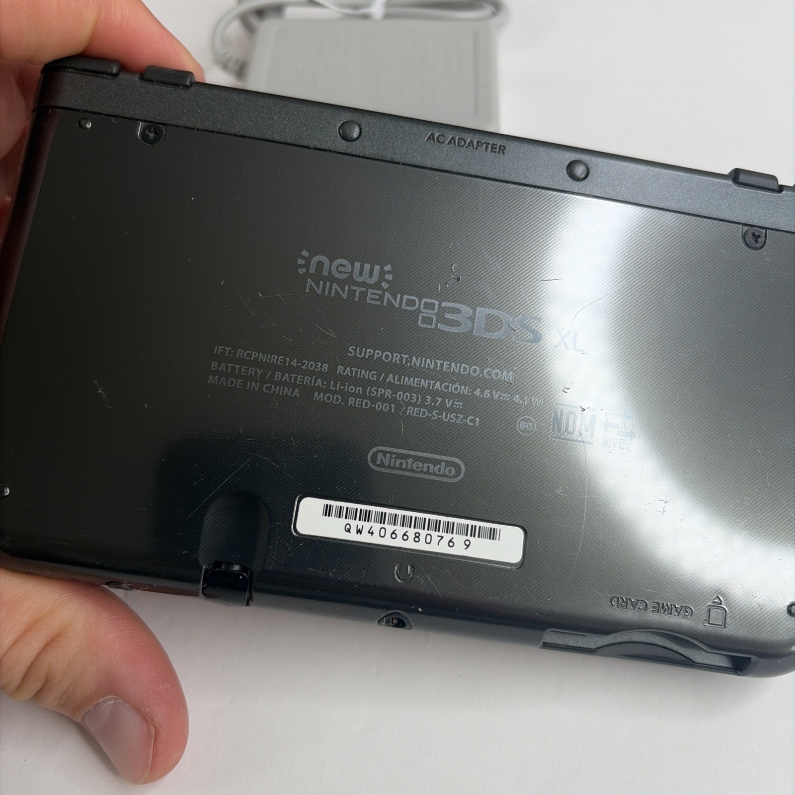 New Nintendo 3DS XL Gray Black Console, Top IPS Charger Stylus US Version