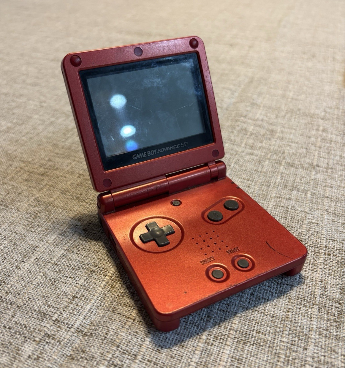 Nintendo Game Boy Advance SP AGS-001 Red Handheld, Wi-Fi, Headphone Jack