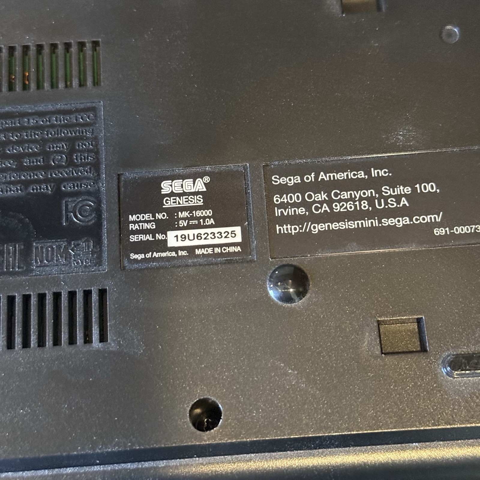 SEGA Genesis Mini MK-16000 Plug & Play Microconsole Black HDMI USB