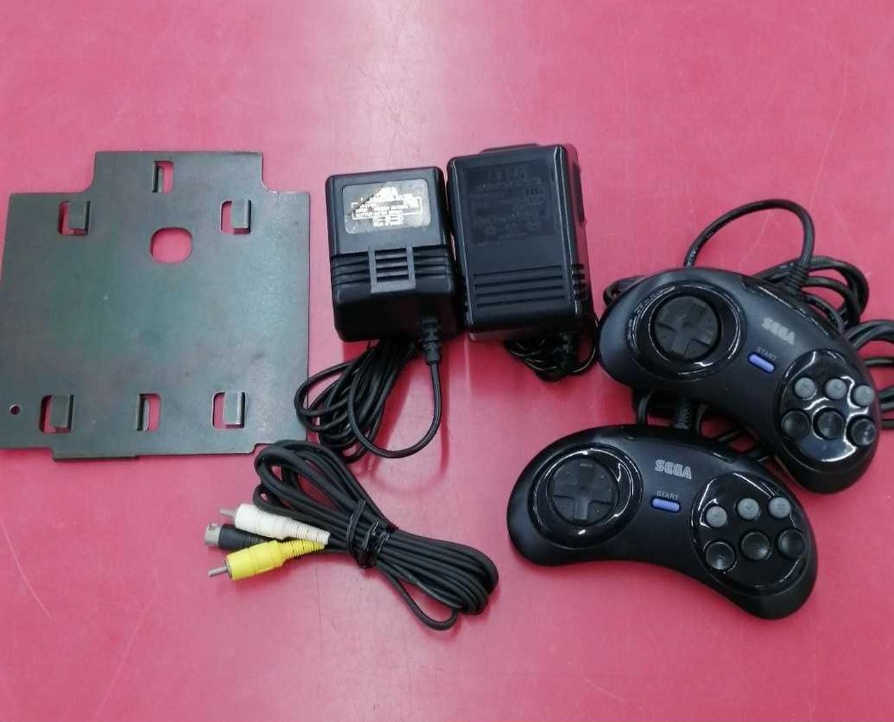 SEGA Mega Drive + Mega CD 2 Console system HAA-2510 / HAA-2912 Tested Japan Good