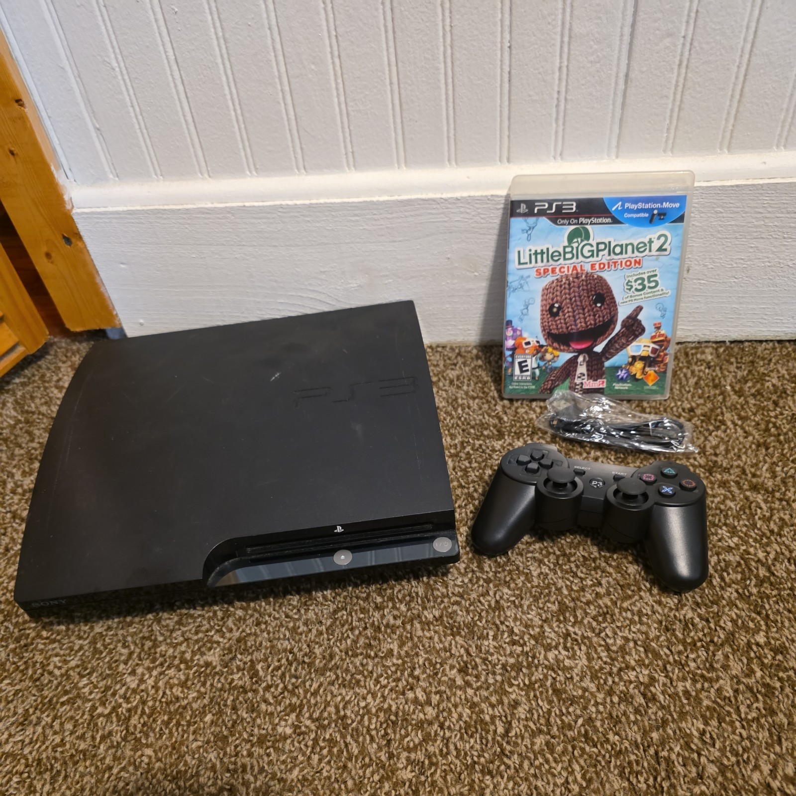 Sony PlayStation 3 Slim CECH-2001A Console Black Tested