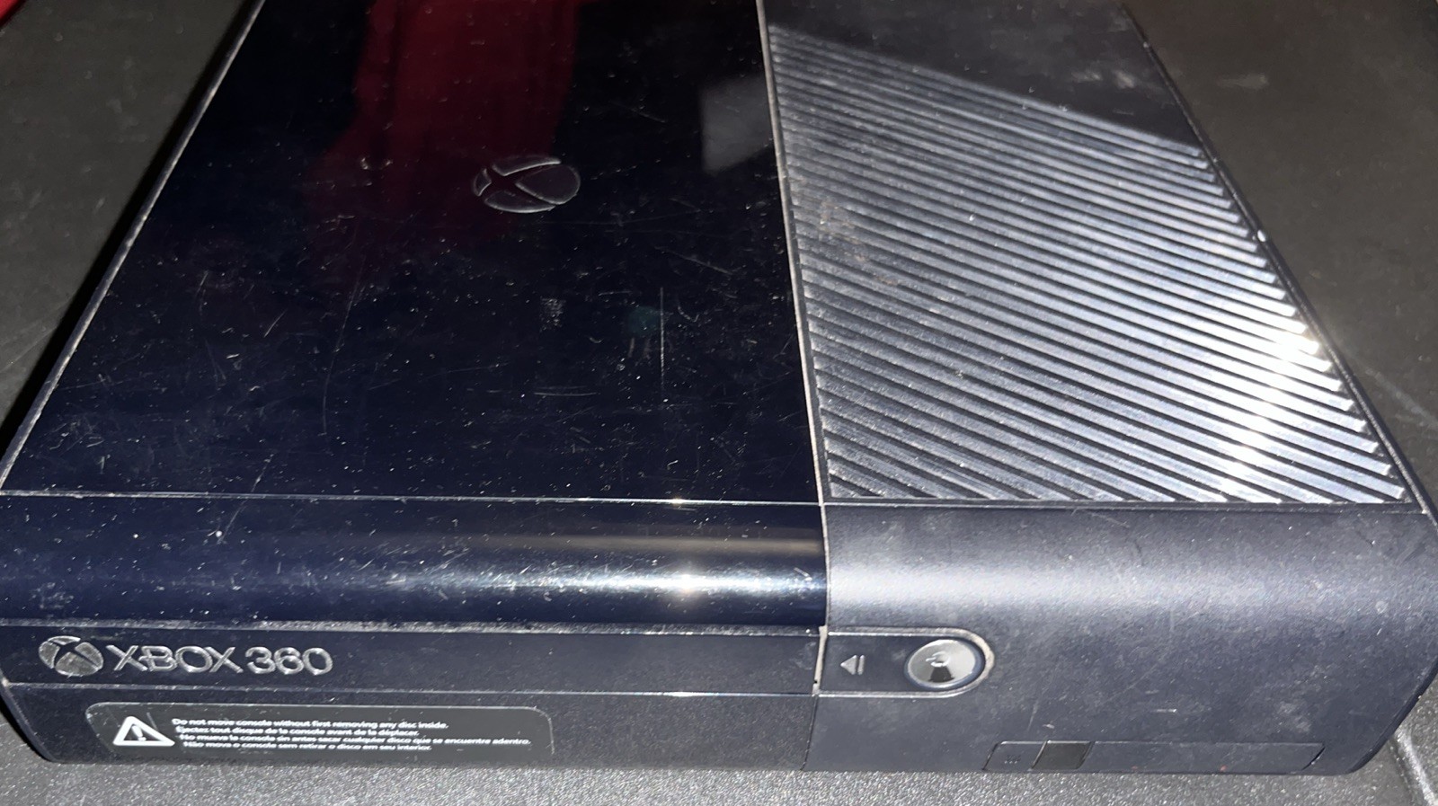 Microsoft Xbox 360 E Game Console 500GB Black with Controller, Cords And Game