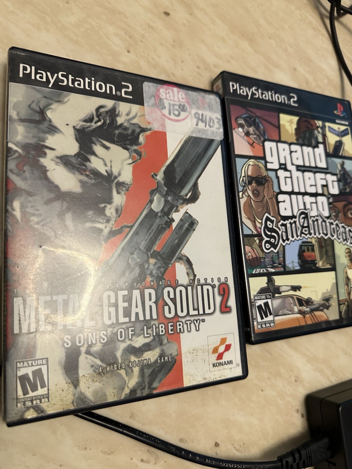 Sony PlayStation 2 PS2 Slim SCPH-75001 Console Bundle Tested Working W/ Games