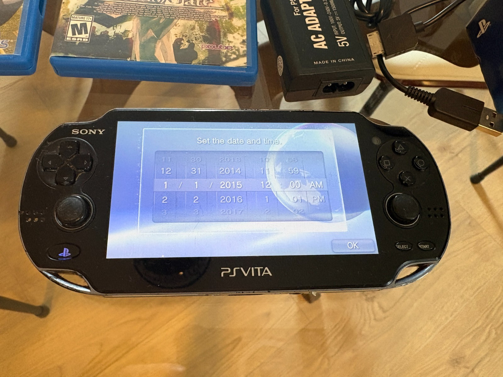 Sony PlayStation Vita (PCH-1001) Bundle | 3 Games | 4GB Memory | Port. Charger