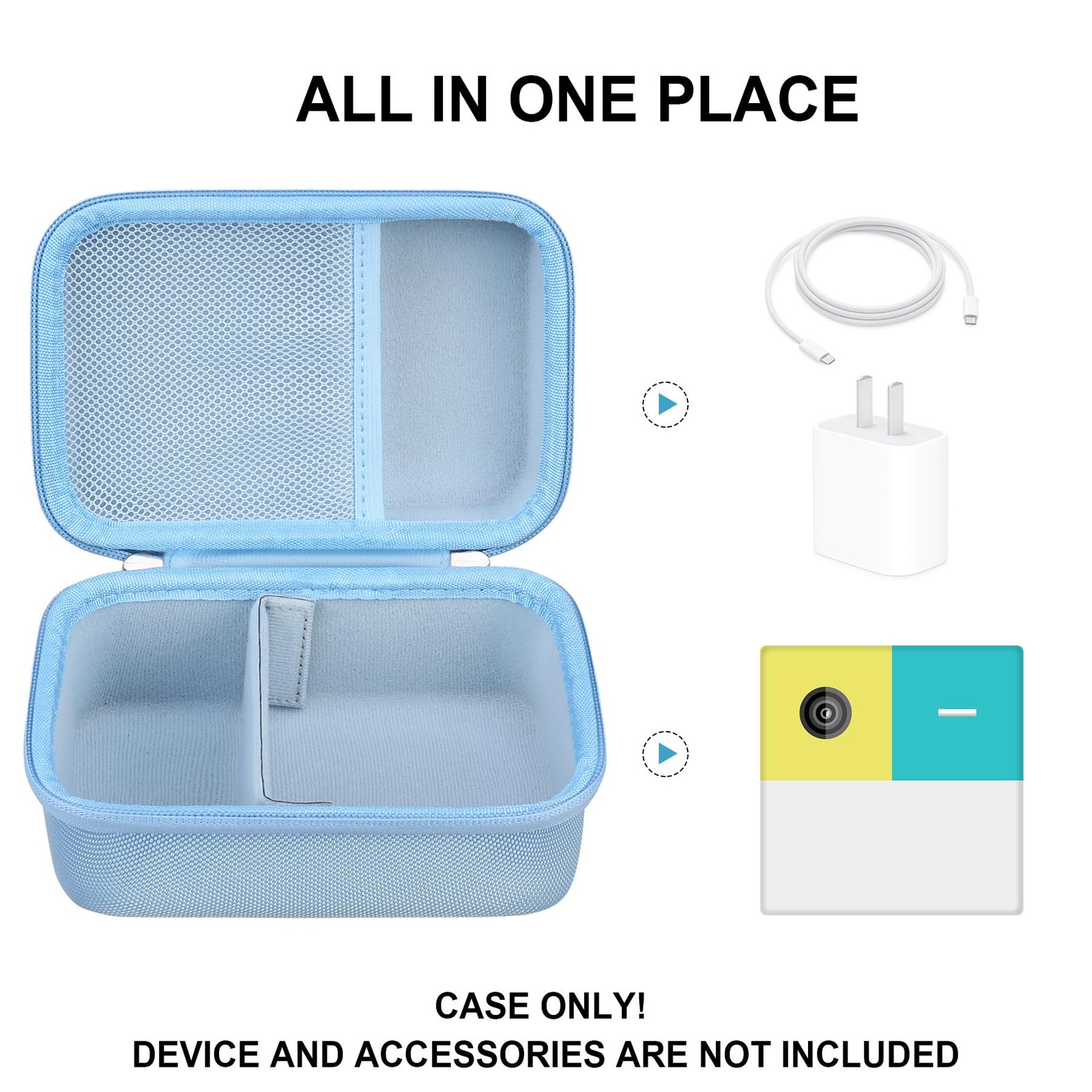 Hard Carrying Case Compatible with Nex Playground Game System, Indoor Family Gam
