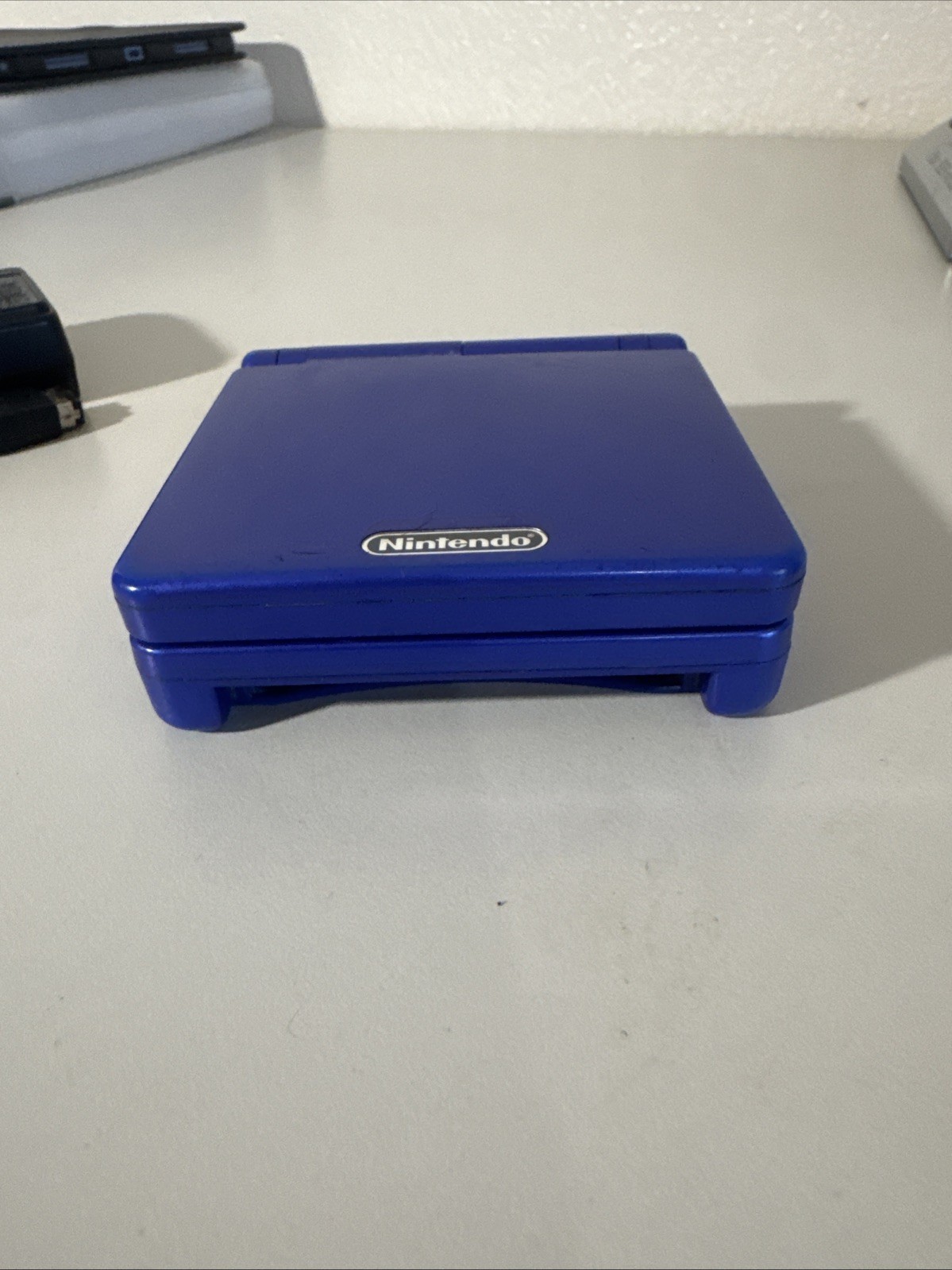 Nintendo Gameboy Advance SP Handheld System Console Blue W/ OG Charger TESTED