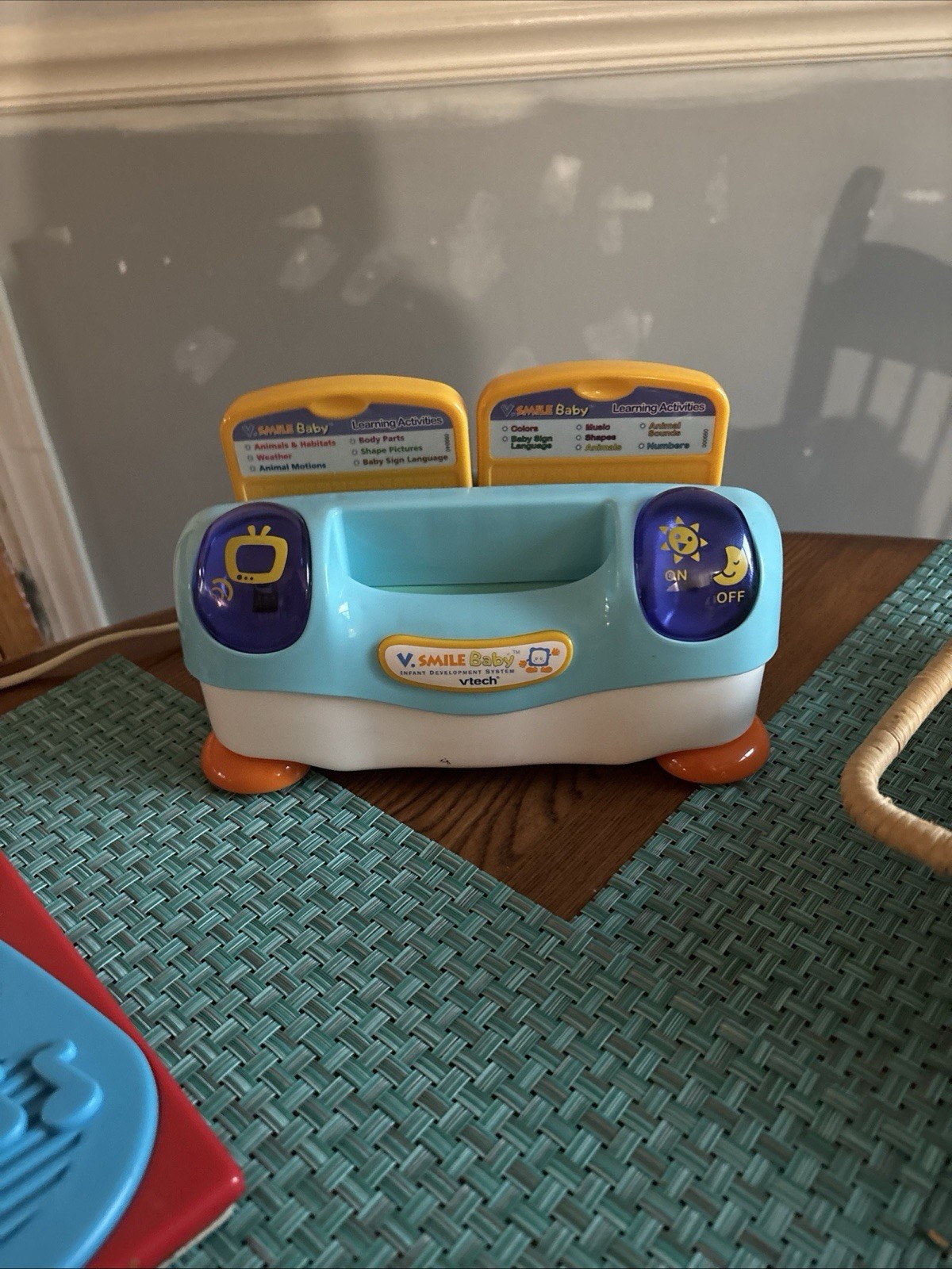 VTech VSmile Baby Infant Development System Console With 2 Games WORKS