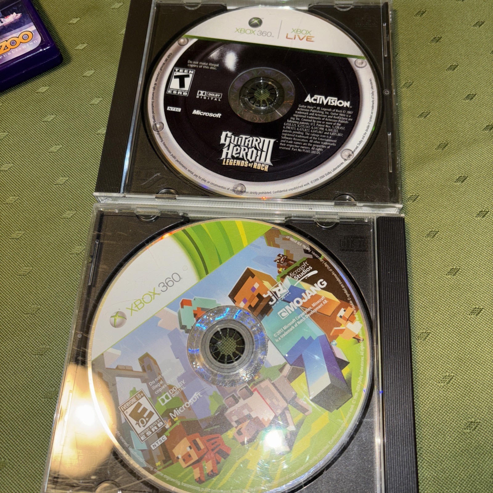 Xbox 360 with new 500 GB install installed two controllers & three games. Tested