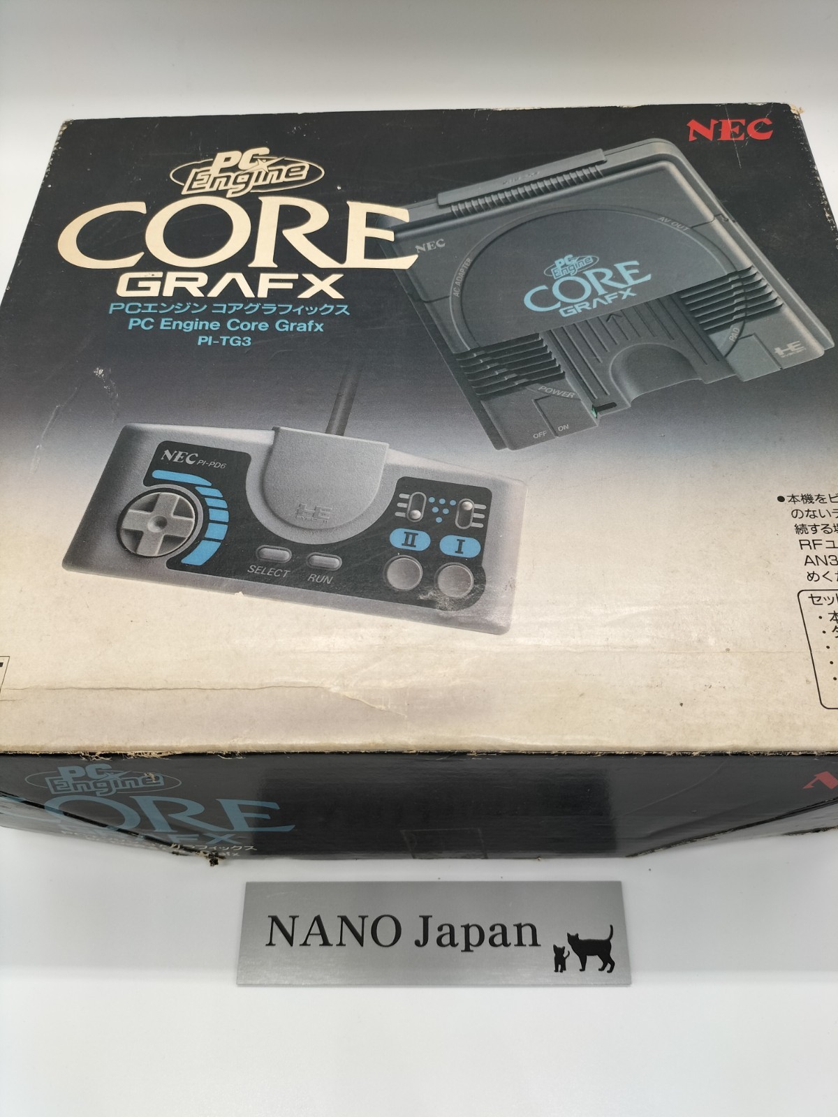 NEC PC Engine Core Grafx PI-TG3 Console – Tested Working -Selectable accessories