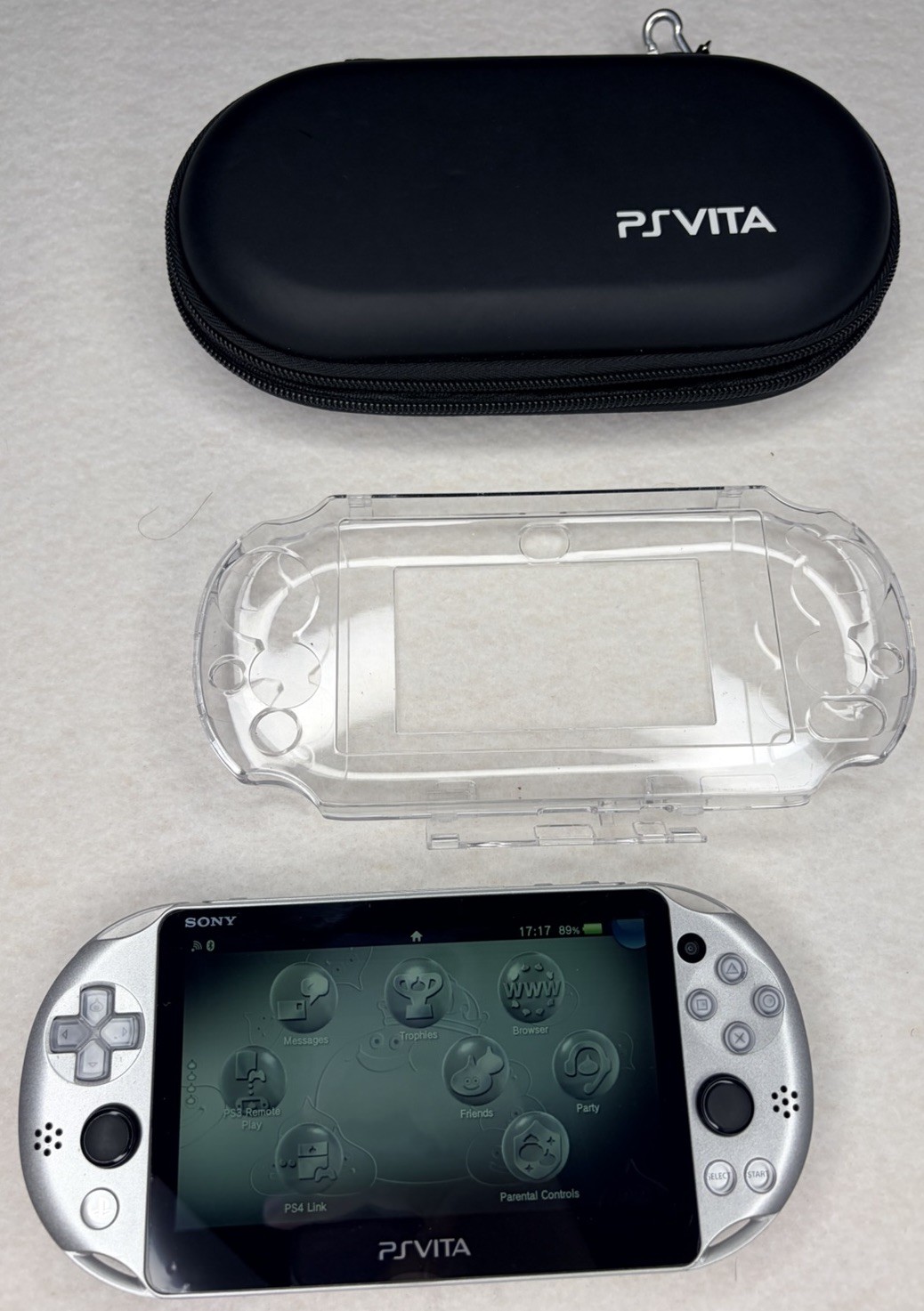 Sony PS Vita PCH-2000 Metal Slime Limited Edition Dragon Quest With Case & Card