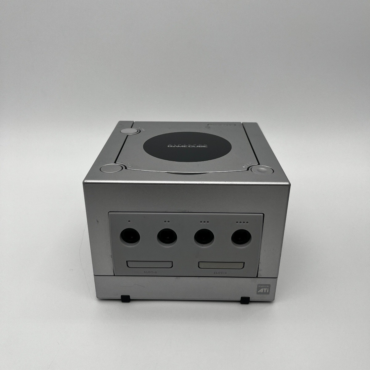 Nintendo GameCube DOL-101 Platinum Silver Console With Power Brick AV