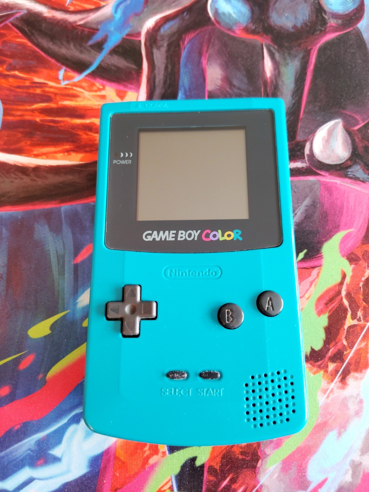 Nintendo Game Boy Color Turquoise Blue CGB-001 ⭐Ready to Play⭐