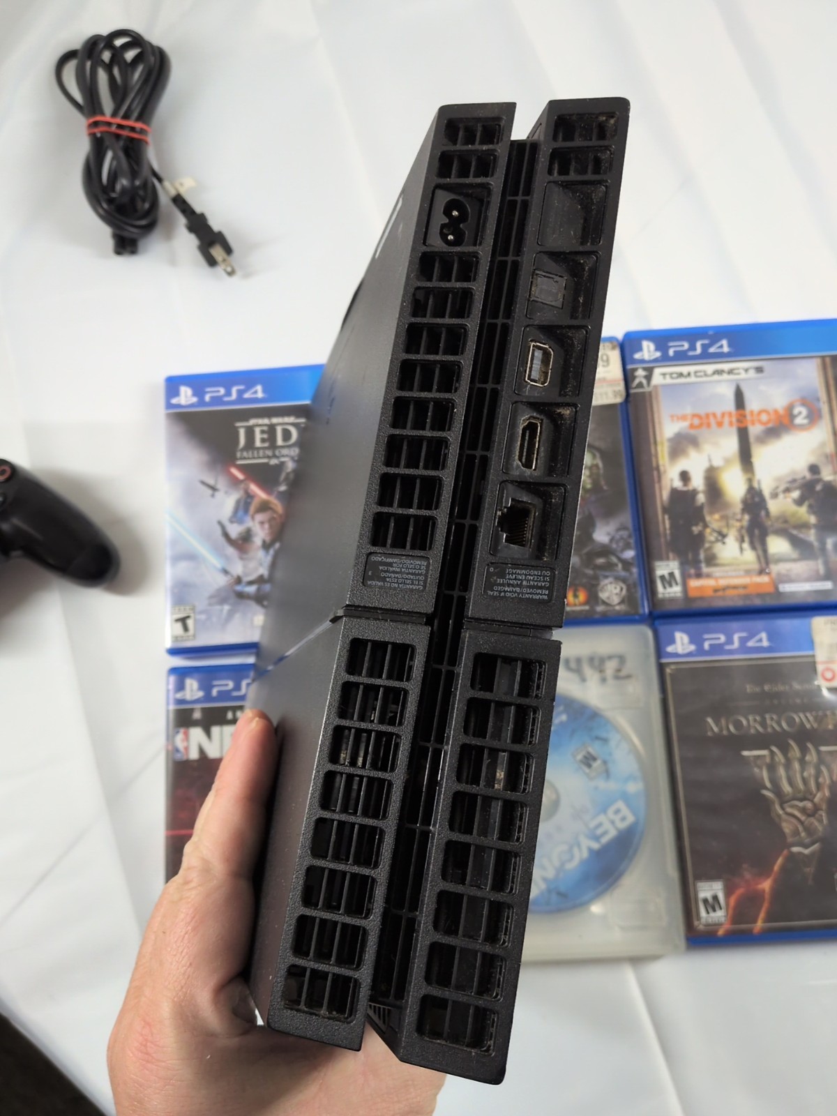 Sony PlayStation 4 500GB Black Model CUH-1215A Console Bundle 6 Games Controller
