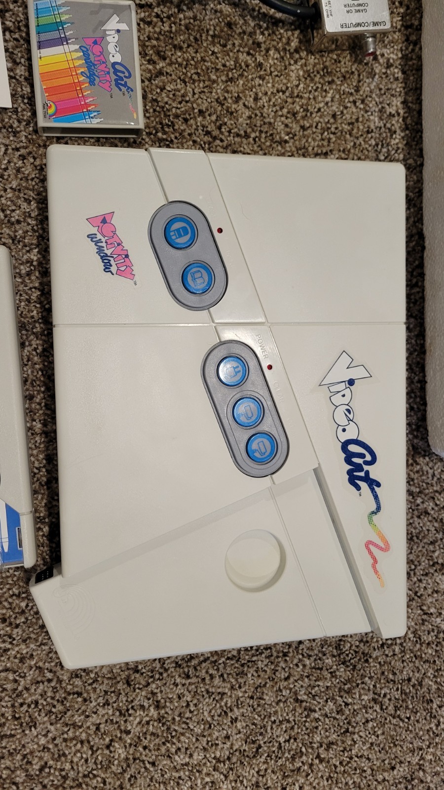 Vintage LJN Video Art Video Game Console Model 7141 CIB WORKS Complete In Box N1