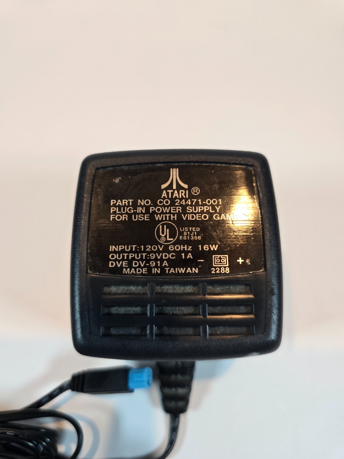 Atari 7800 Console w/Pole Position II, 2 Controls, PSU AT 8454245