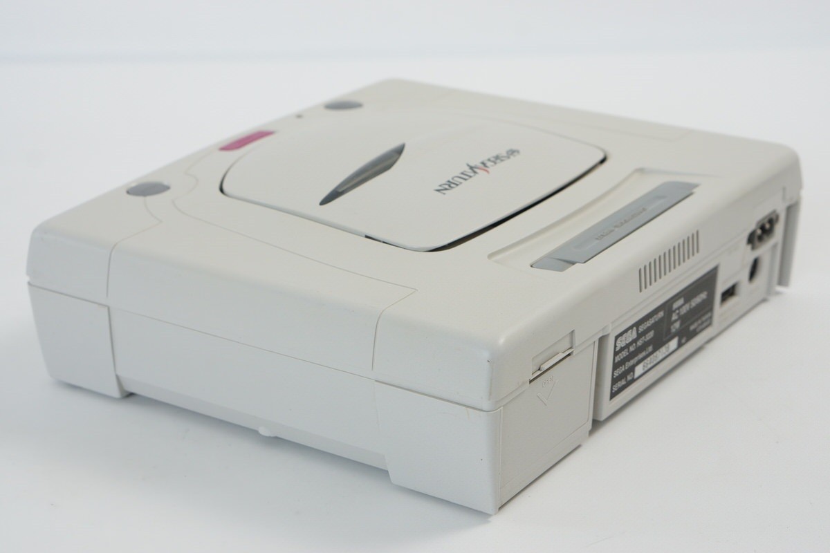 Sega Saturn WHITE Console FREE SHIPPING HST-3220 -NTSC-J CD- Tested System 83271