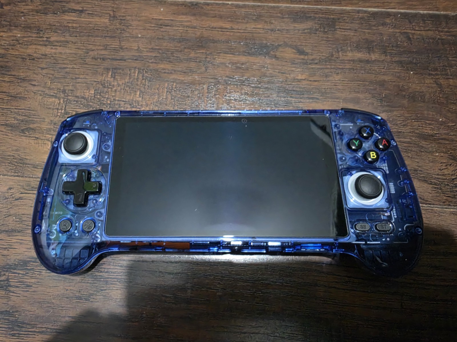 Anbernic RG556 Handheld Game Console Transparent Blue + 256 Gb SD Card