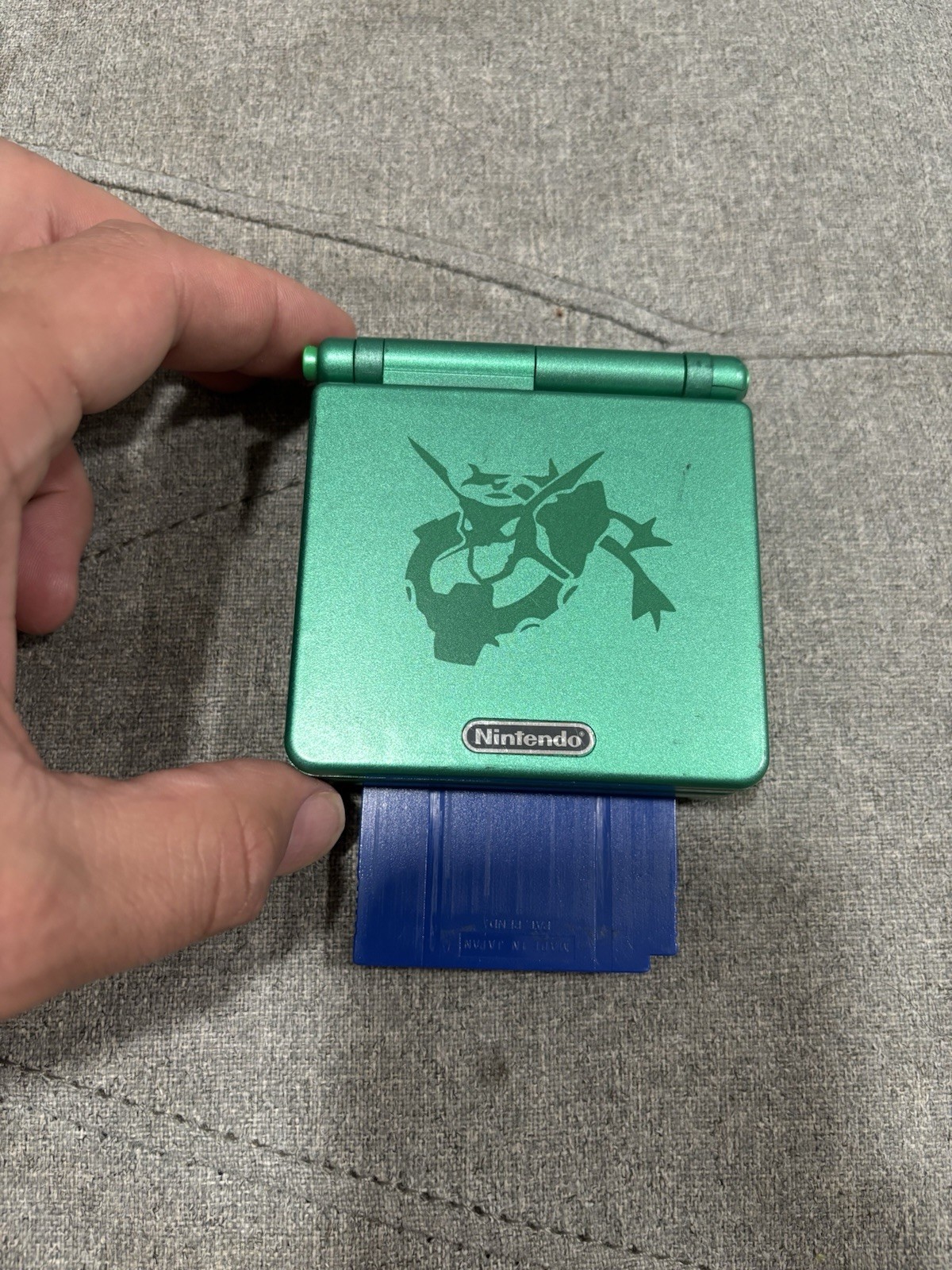 Nintendo Game Boy Advance SP AGS-001 Green Backlit NTSC-J Headphone Jack