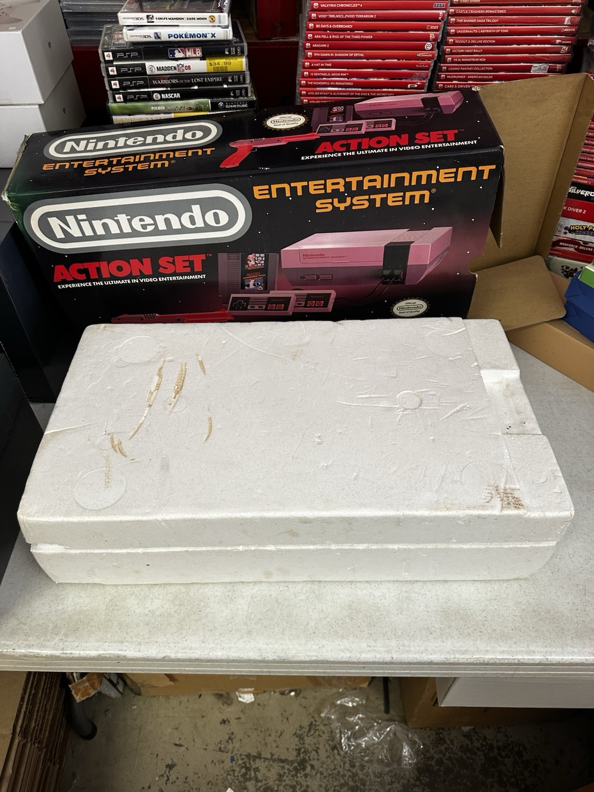 Nintendo NES Action Set Console – Complete In Box – Tested – Authentic – Clean!