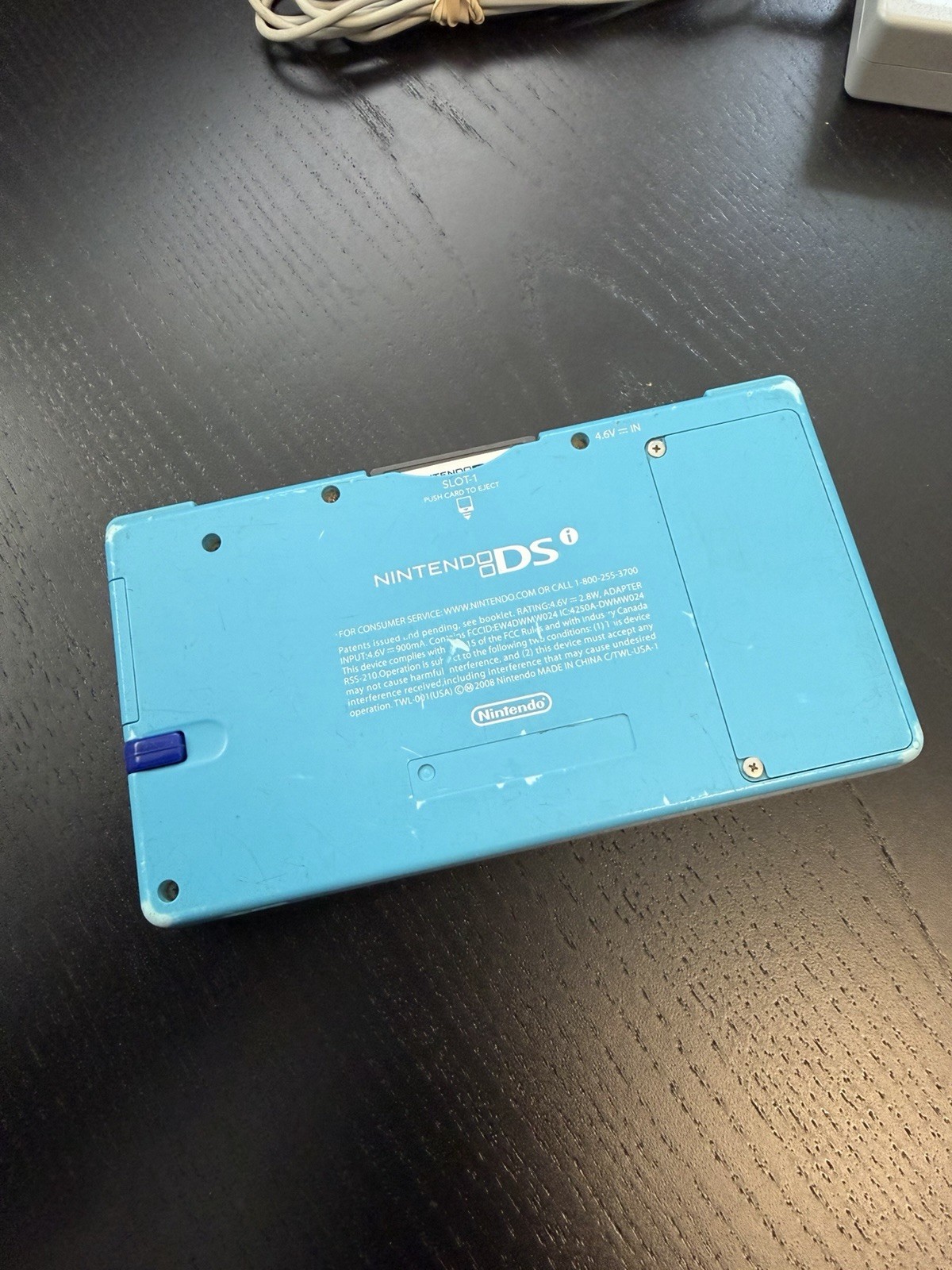 Nintendo DSi Handheld Game Console TWL-001 Aqua Blue w/Mario Kart *Read*