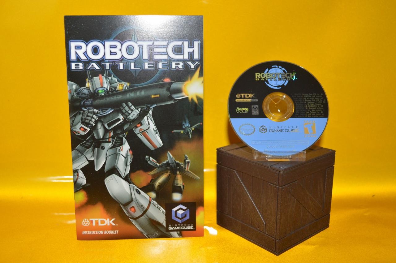 Robotech Battlecry 2002 ( Nintendo GameCube ) Disk, Case, Manual & Tested !