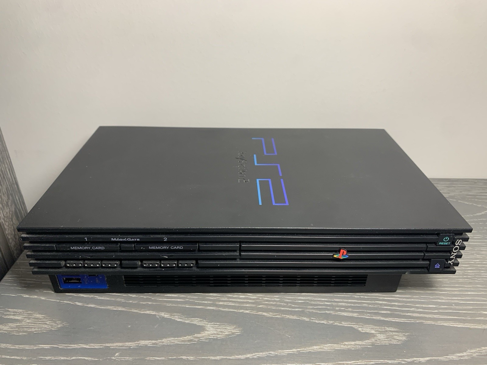 Sony PlayStation 2 Black Fat Console Bundle w/ 2 Controllers, 2 8MB Cards, Box