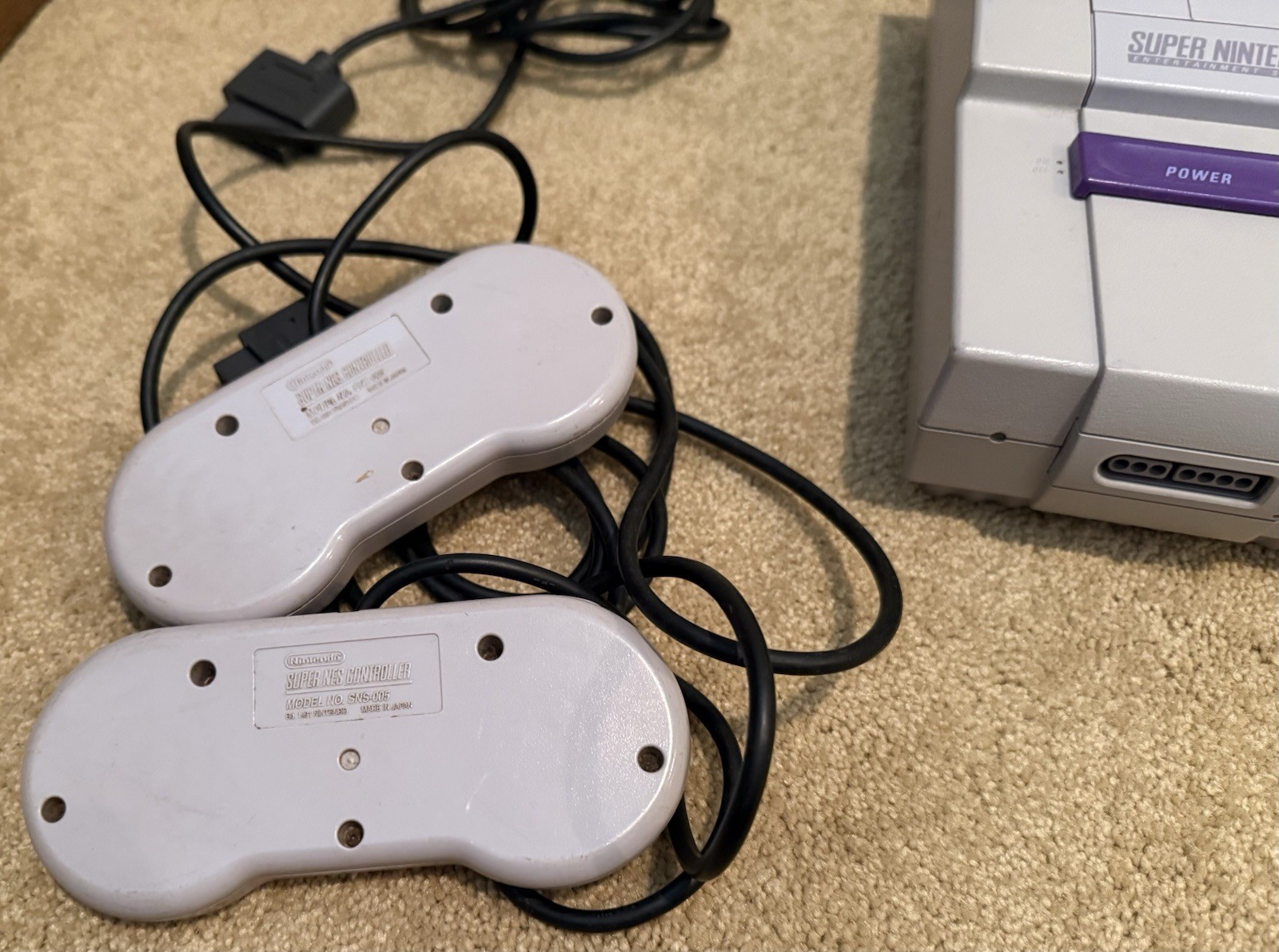 Super Nintendo Entertainment System SNES Console Gaming System SNS-001 Gray