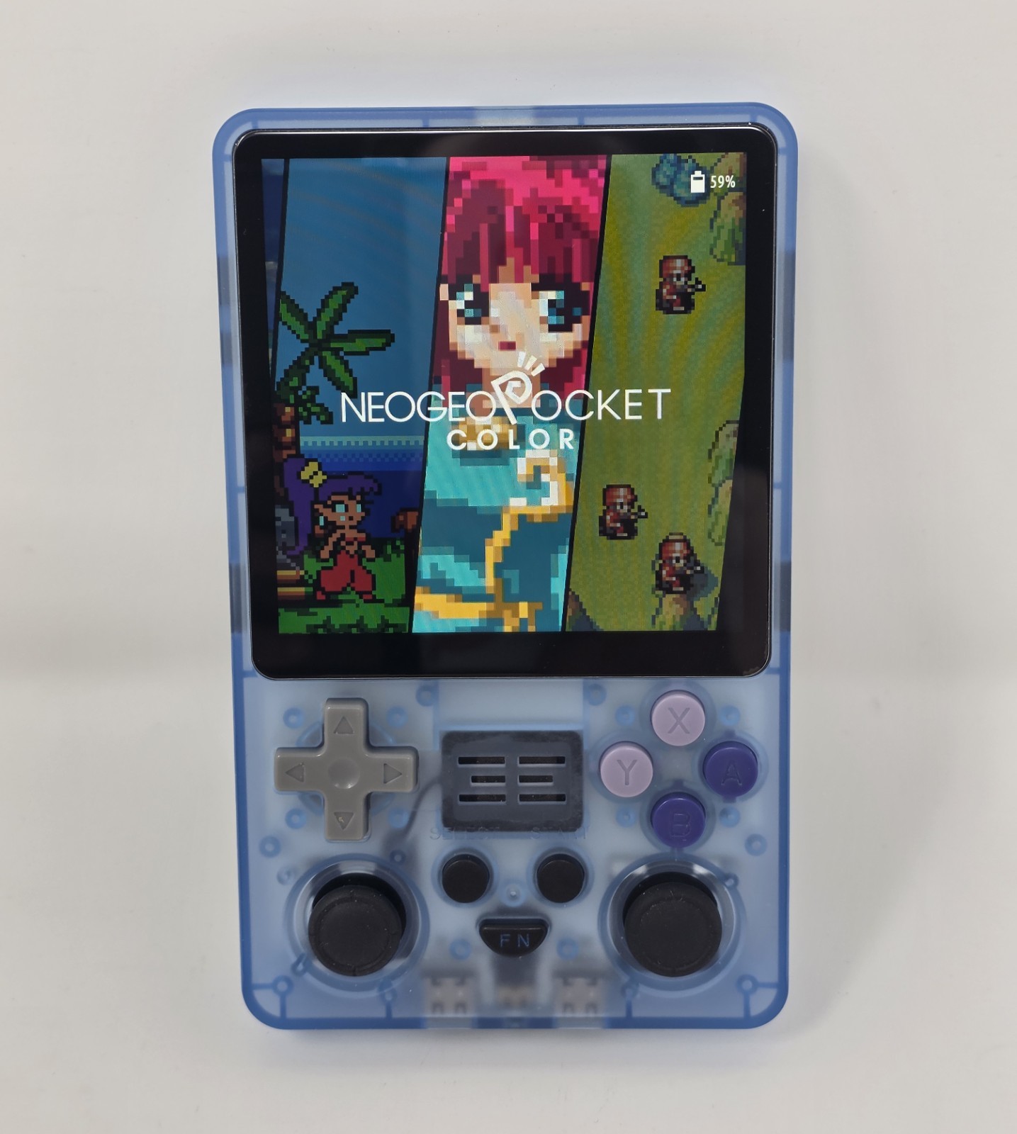 Powkiddy RGB20SX Clear Blue Linux Retro Handheld Game Console ROCKNIX 1:1