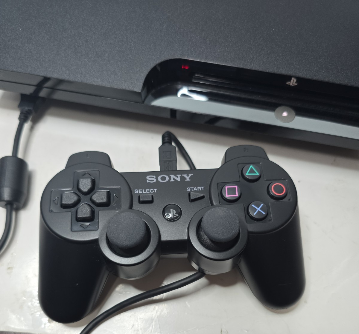 Sony PlayStation 3 PS3 Slim CECH-2501A 160GB Console w/ OEM DualShock 3 FW 4.66