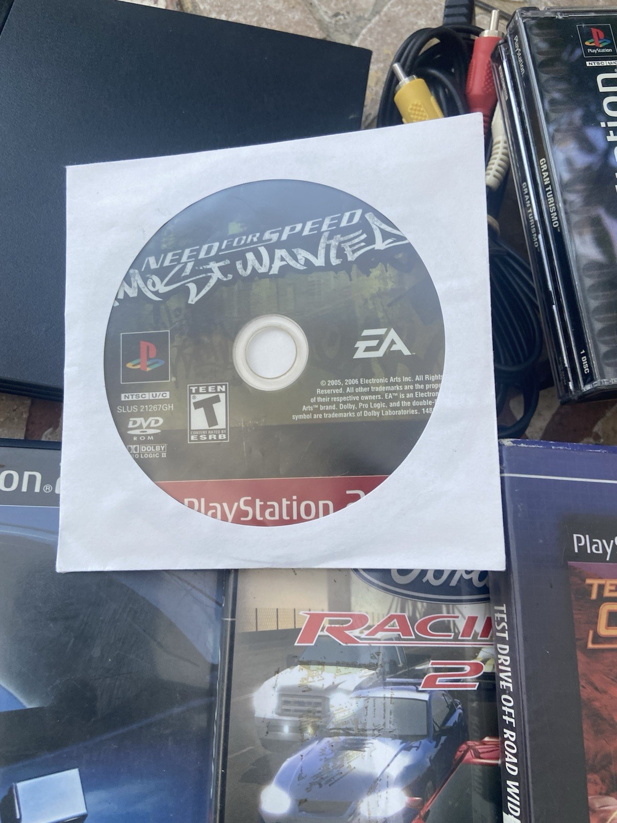 Sony PlayStation 2 PS2 Slim Console Bundle 29 Games Controller Tested & Working
