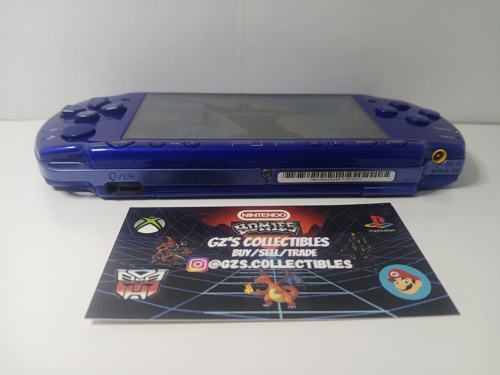✅ SONY PSP 1001 USA 💙 BLUE HANDHELD CONSOLE TESTED WORKING