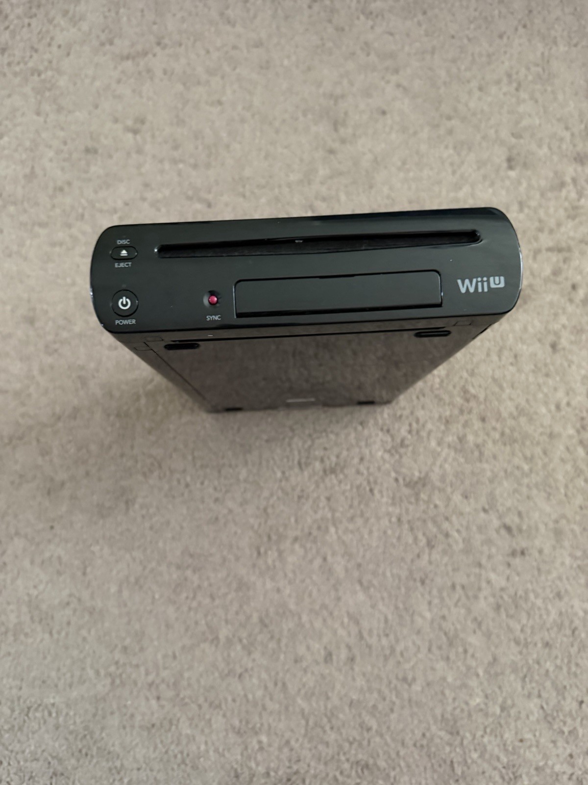 Nintendo Wii U WUP-101(02) Black Console Only With OEM Power Supply UNTESTED