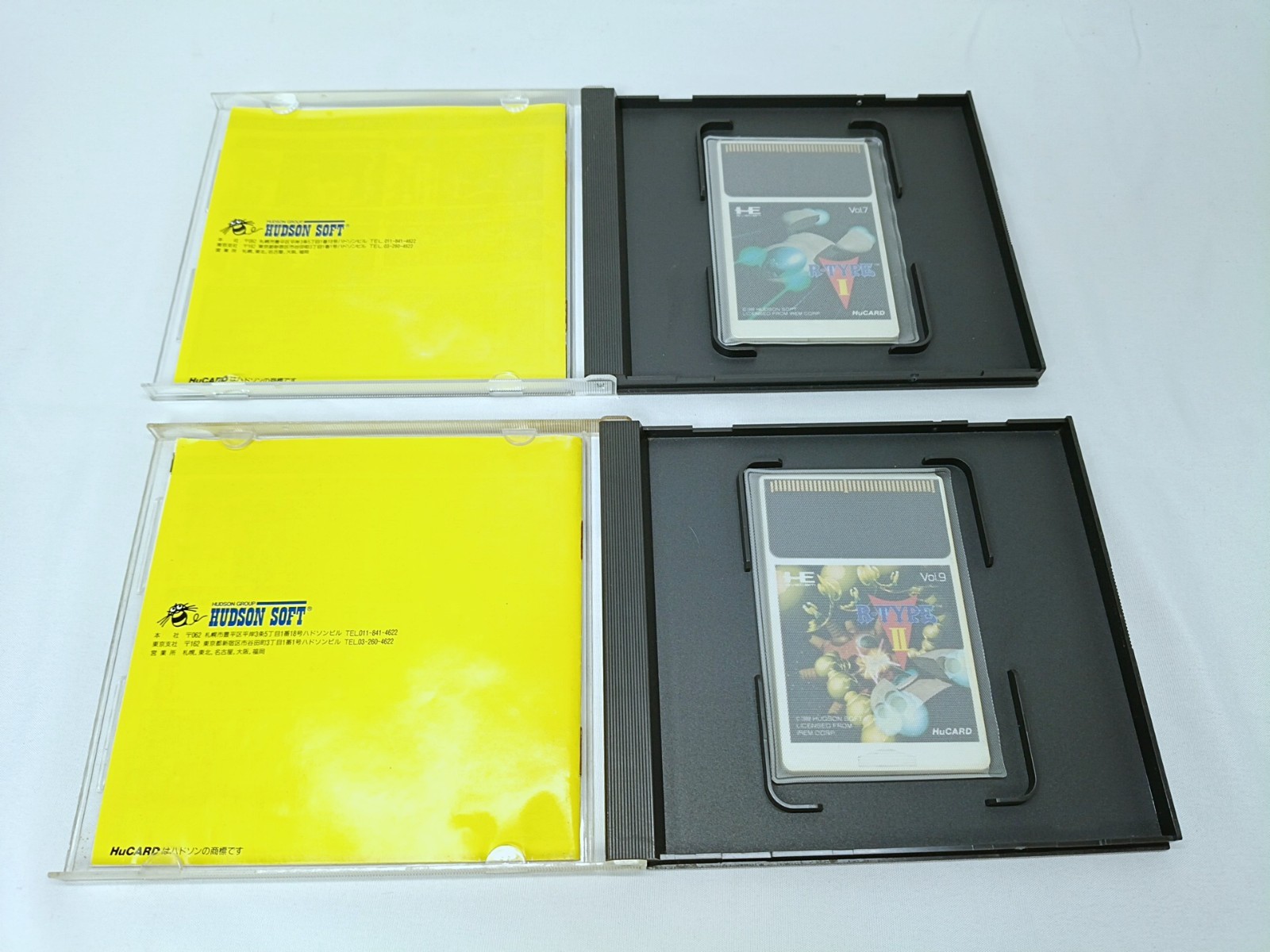 PC Engine CORE GRAFX console + 2games R-Type I II Case NTSC-J Tested