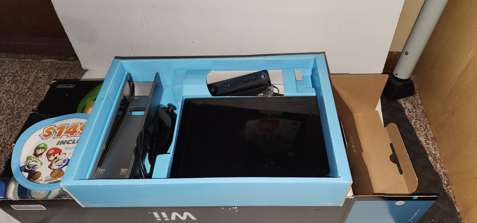 Nintendo Wii Mario Kart Pack Black Console (NTSC-U/C (US/CA)) Tested And Works.