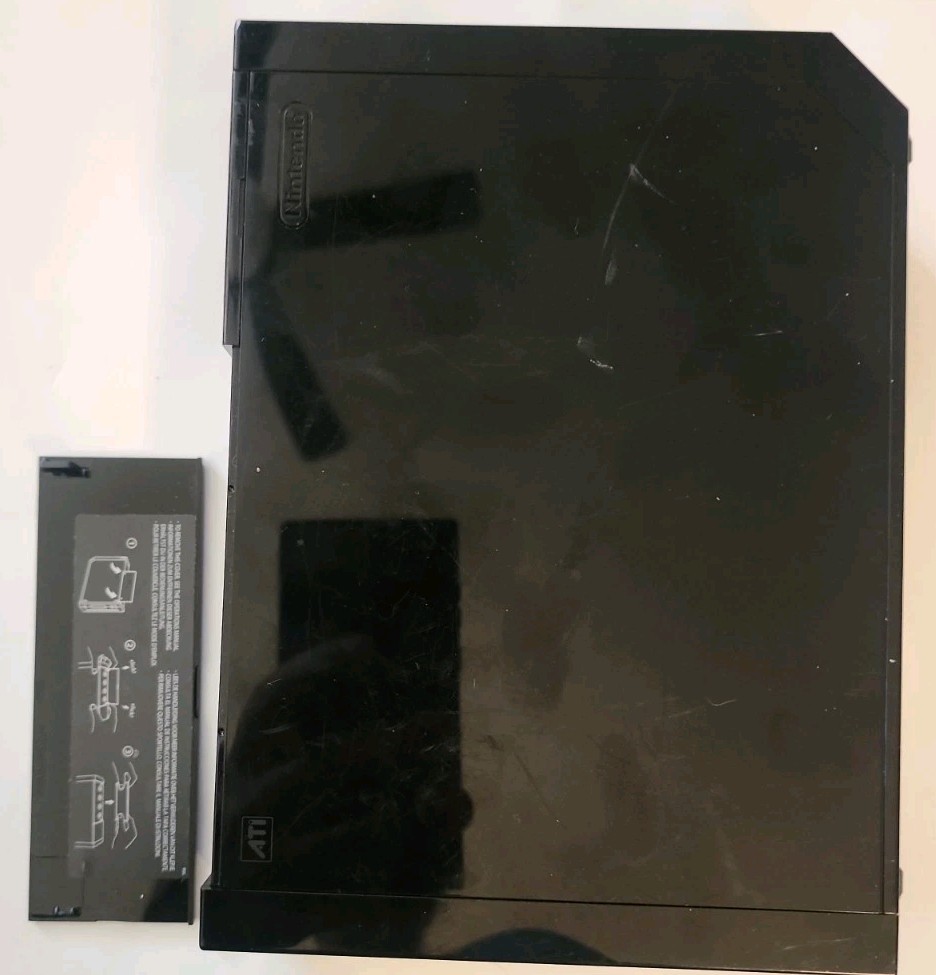 Black Nintendo Wii RVL-001 Motion Plus Console 2 Controllers Cables Mount Works!