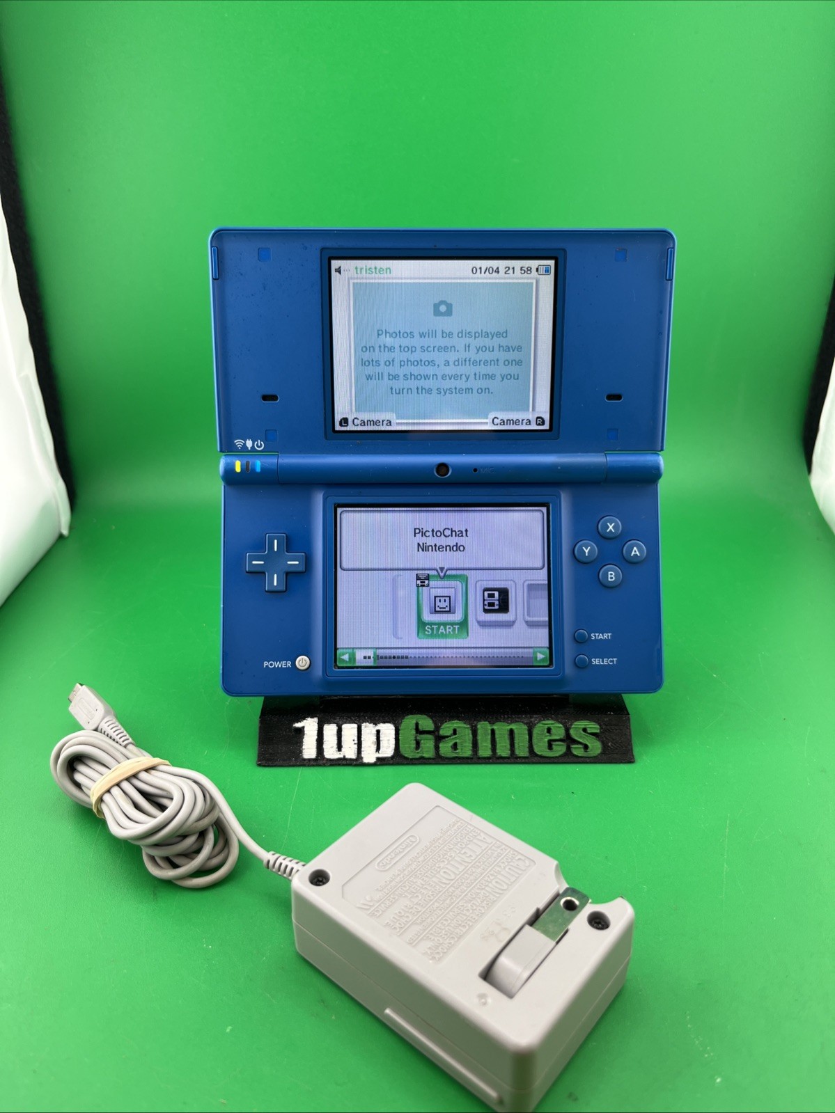 Nintendo DSi TWL-001 USA. Metallic Blue No Pen TESTED Good Condition (T16)