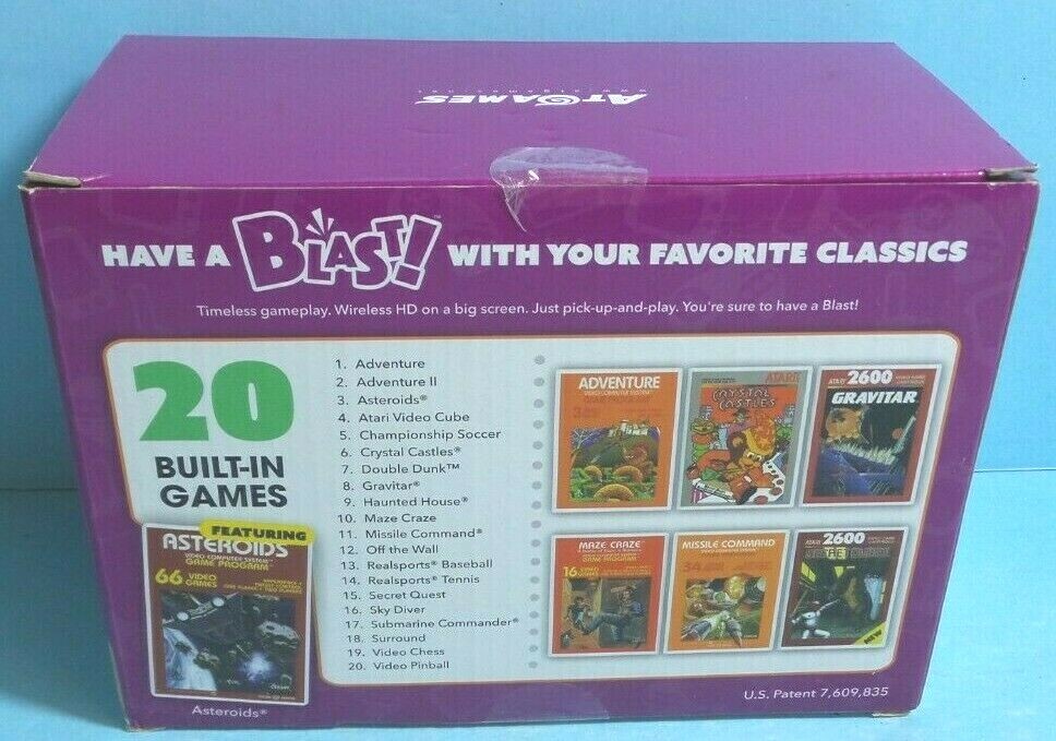 Atari Flashback Blast! Asteroids, Retro Gaming 20 Built in Games BRAND NEW