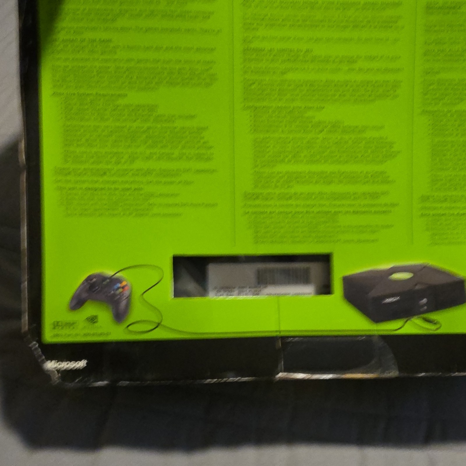 Microsoft Xbox Console 8GB Black/Green NTSC-U/C Composite RCA Internet Browsing