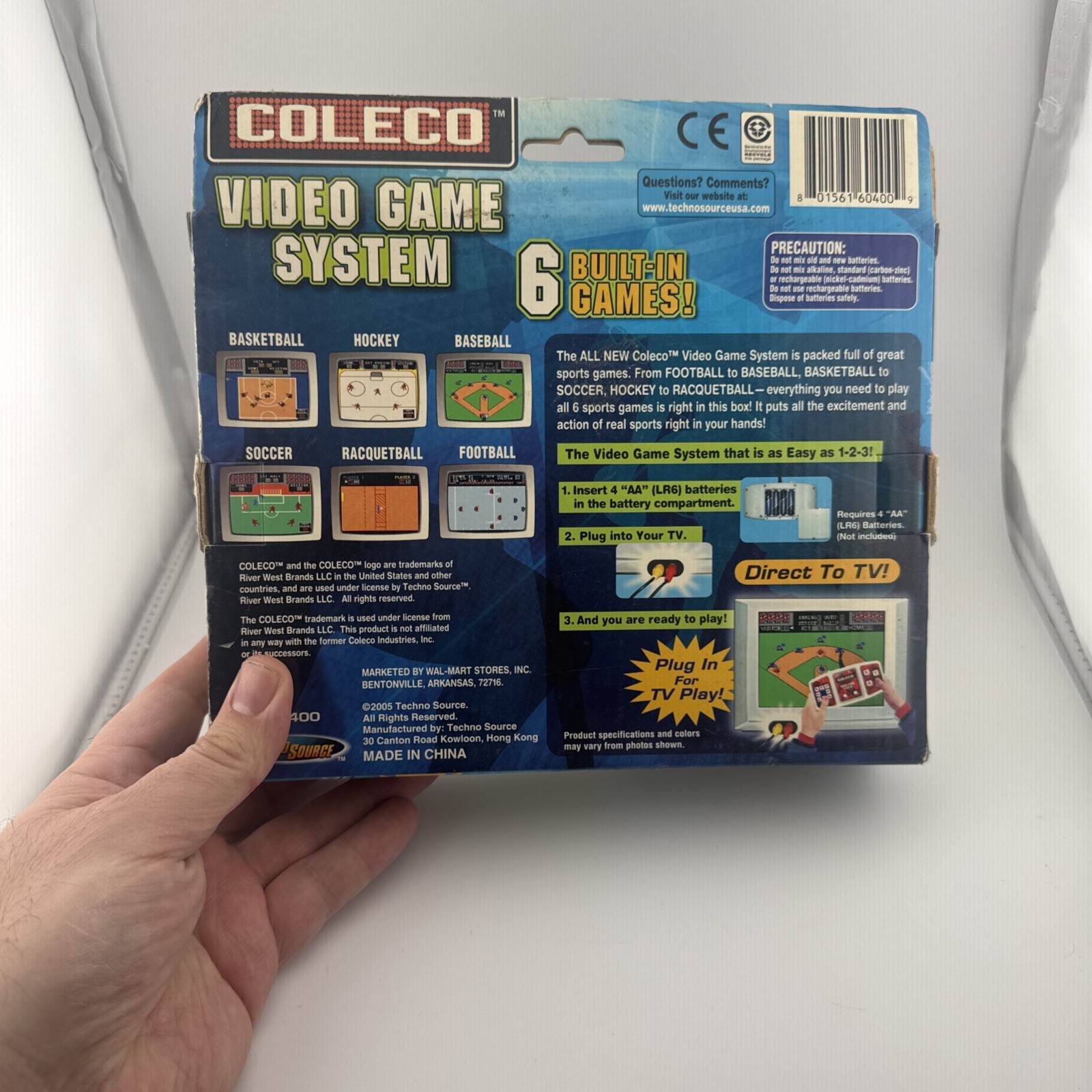 COLECO Video Game System 6 Built-In Games.PLUG IN TV AND PLAY!